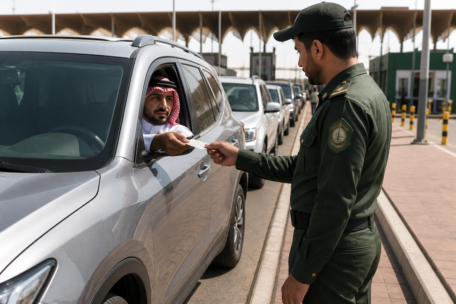 غرامة السيارات الخليجية الجديدة في السعودية